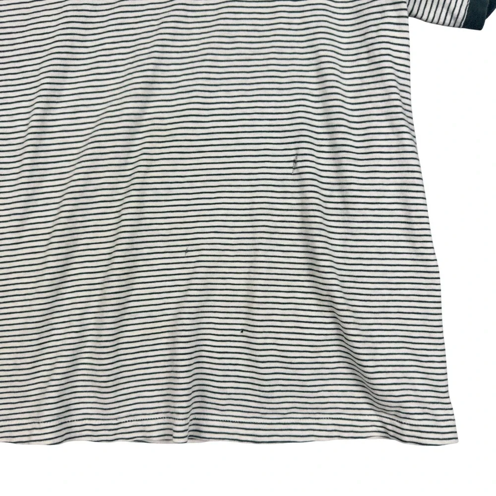 Vtg 60s Champion Stetson University Striped Ringer Tee Men's L Green USA - Picture 5 of 11